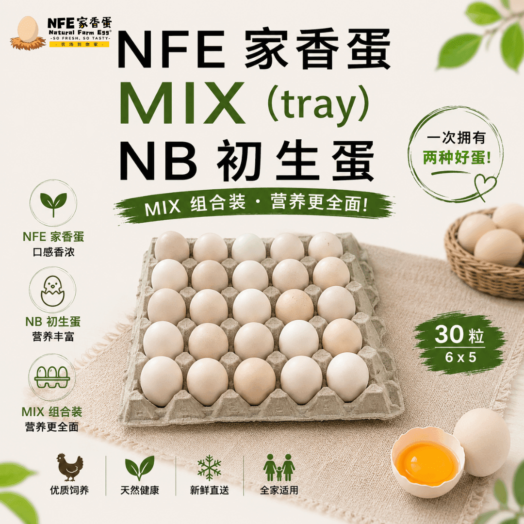 Mix Natural Farm Fresh Egg | 家香蛋 / 初生蛋