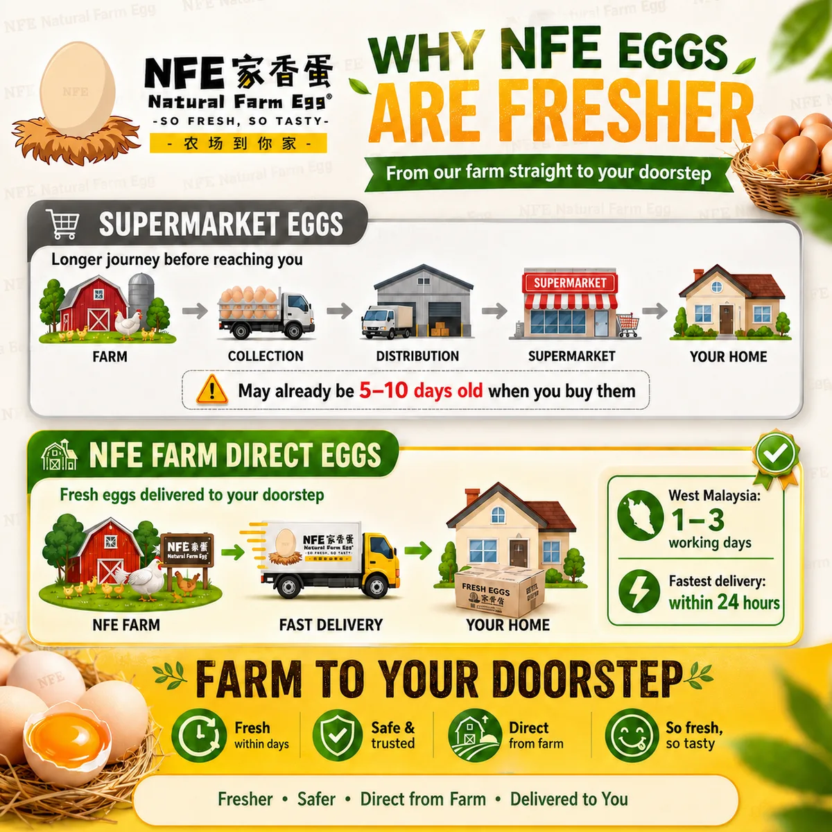 What makes your eggs fresher?